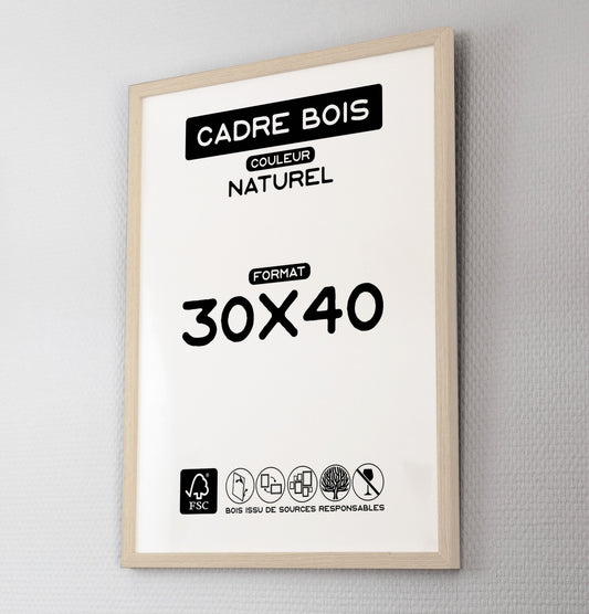 Cadre bois naturel